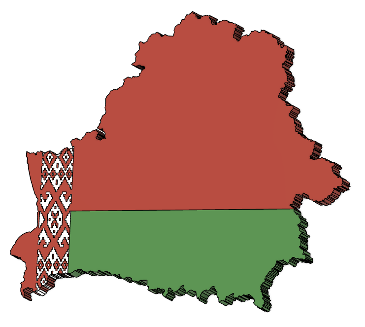 Belarus Country Magnet (parametric)