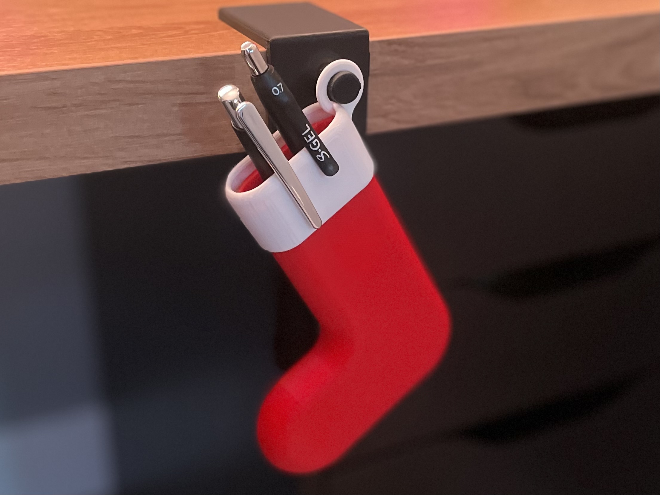 Christmas Stocking Pen Holder