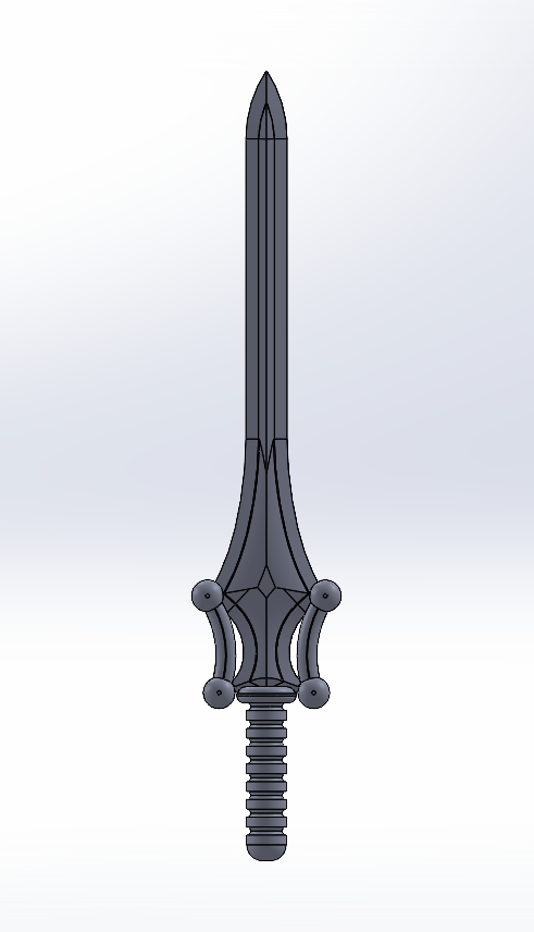 Masters of the Universe Swords, Power Sword, Sword of Justice, 5mm handle