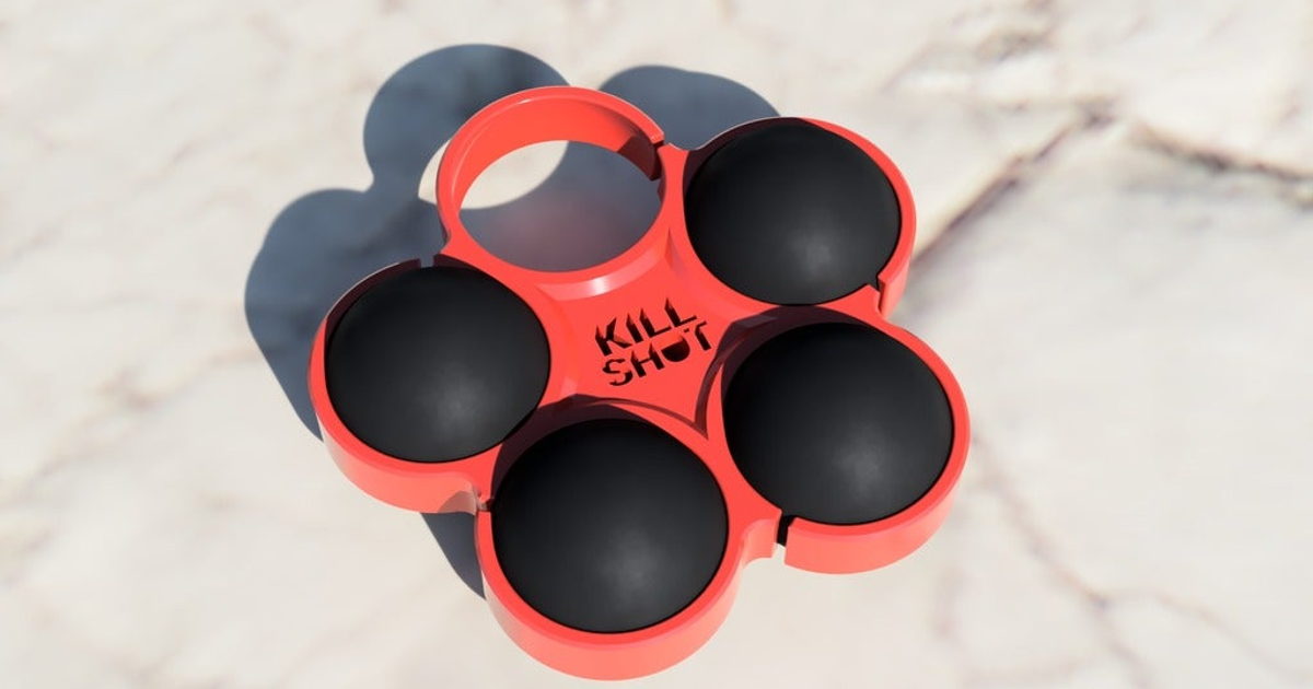 KILLSHOT SQUASH BALLS HOLDER by Kamil Kaleta Download free STL model