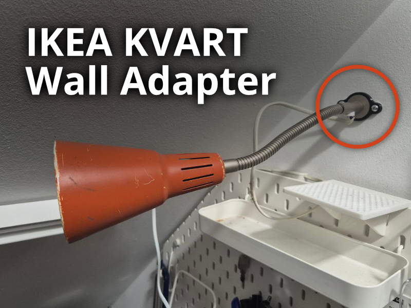 IKEA KVART Lamp Wall Mount Adapter