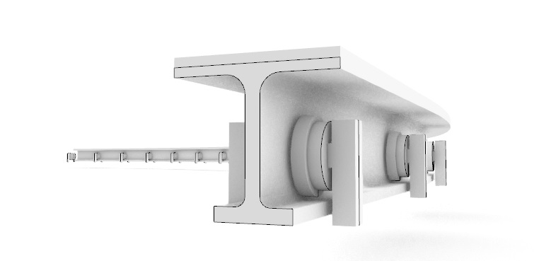 Curved t-rails