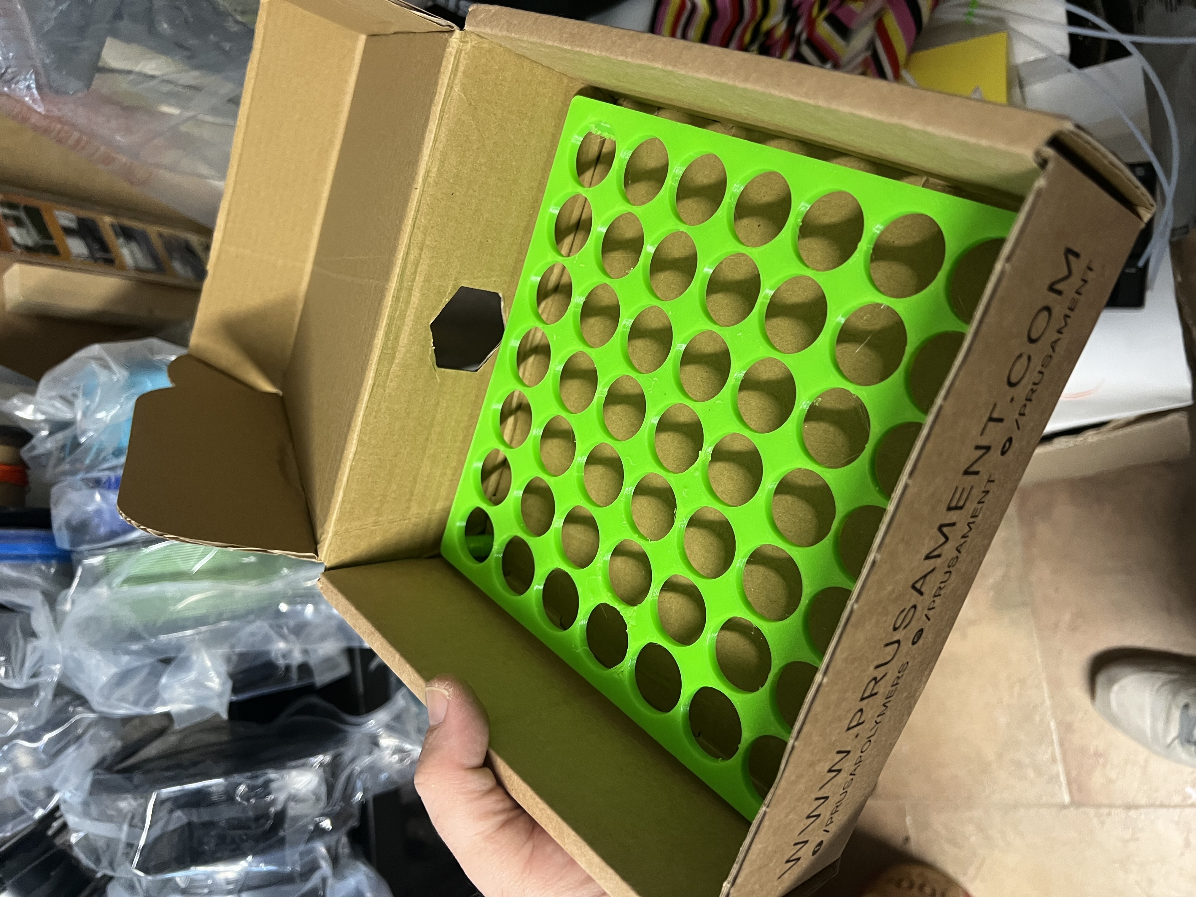 raised stand warpaints colors in prusament cardboard box