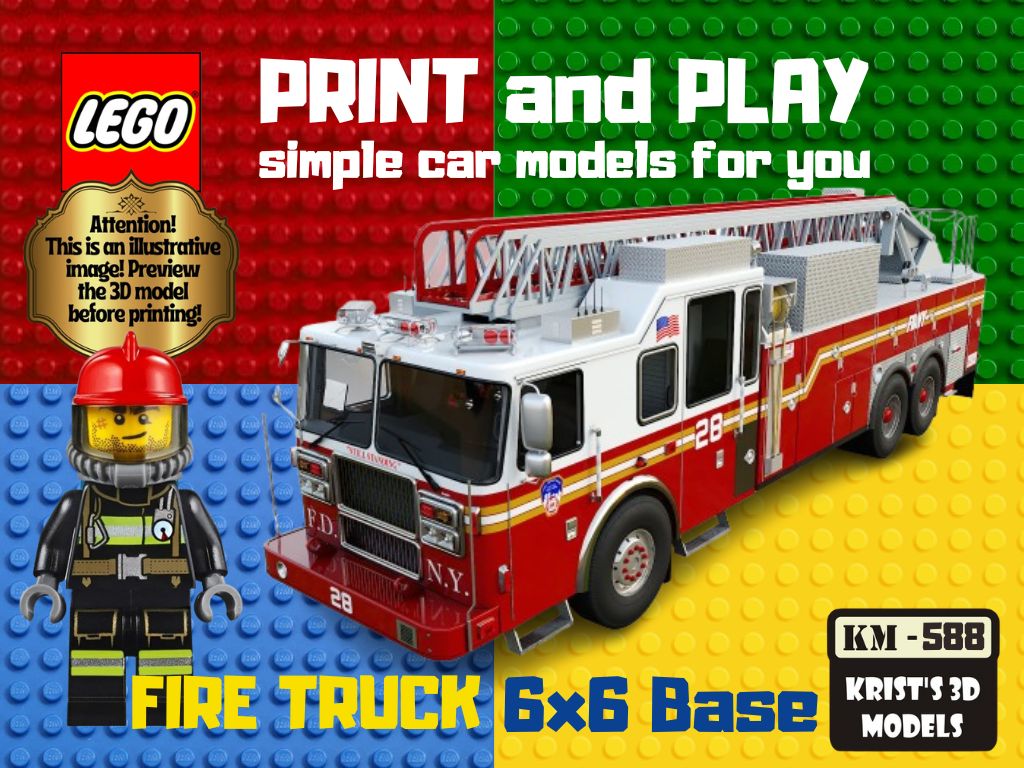 LEGO Fire Truck 6x6 Base