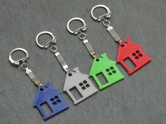2D Keychain – House
