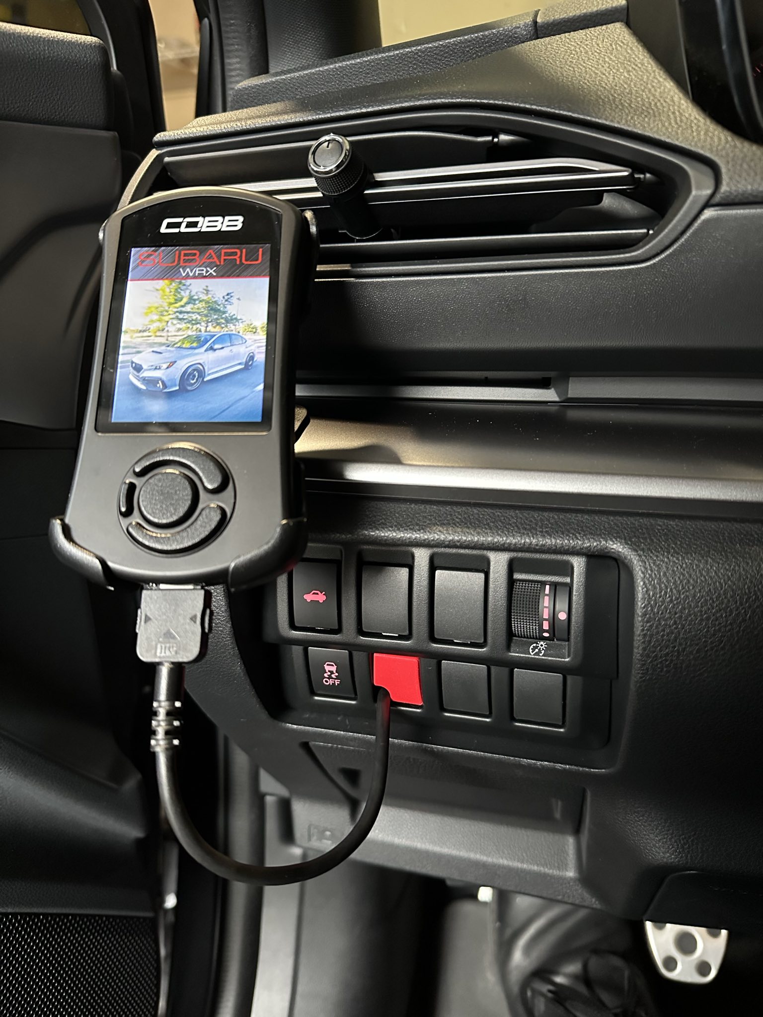 Cobb AccessPort Cable Pass-Through Switch Plug for 2022+ WRX (and probably others?)