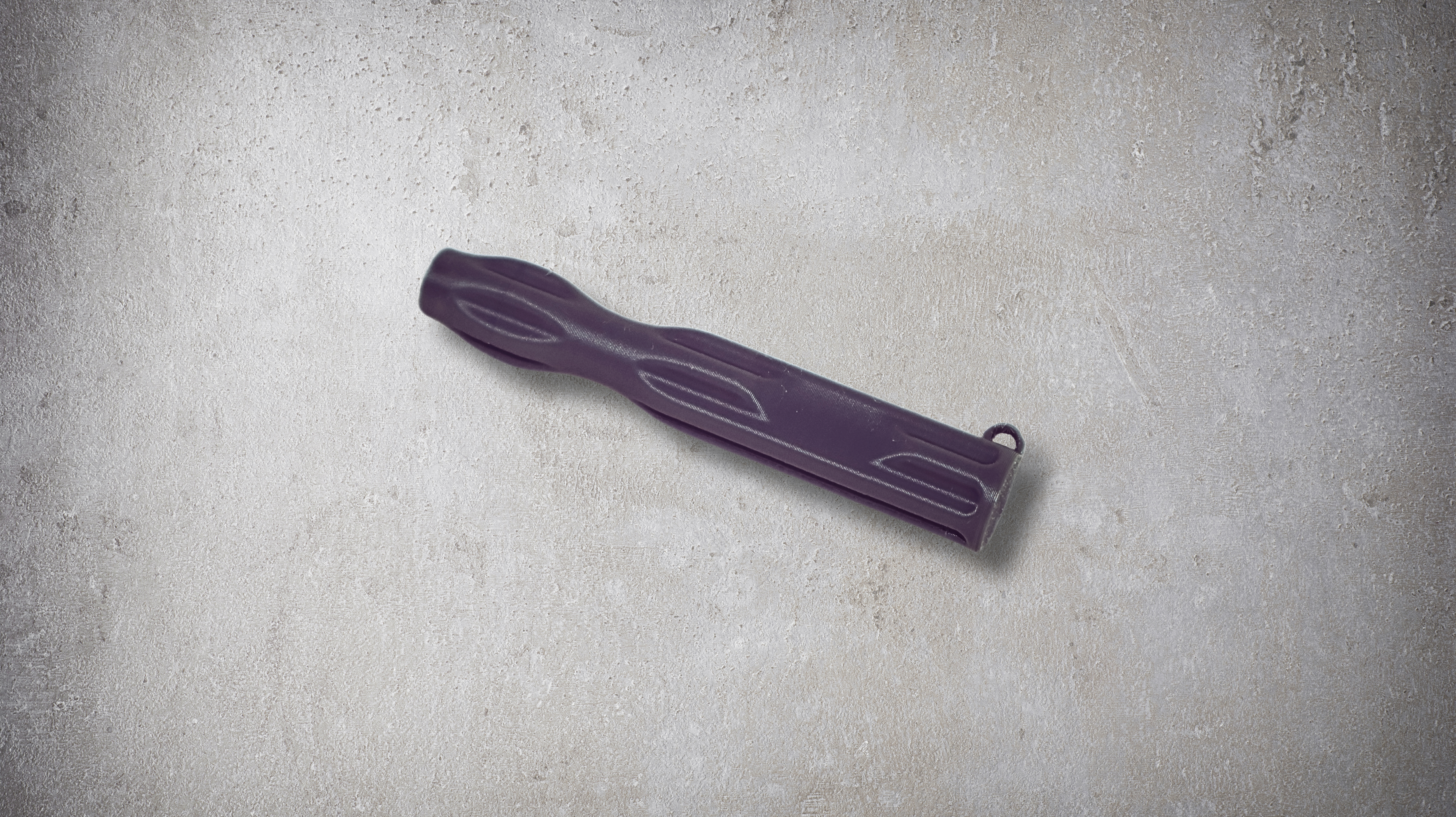 Ergonomic Screwdriver - Bit Holder keychain 3D model thumbnail