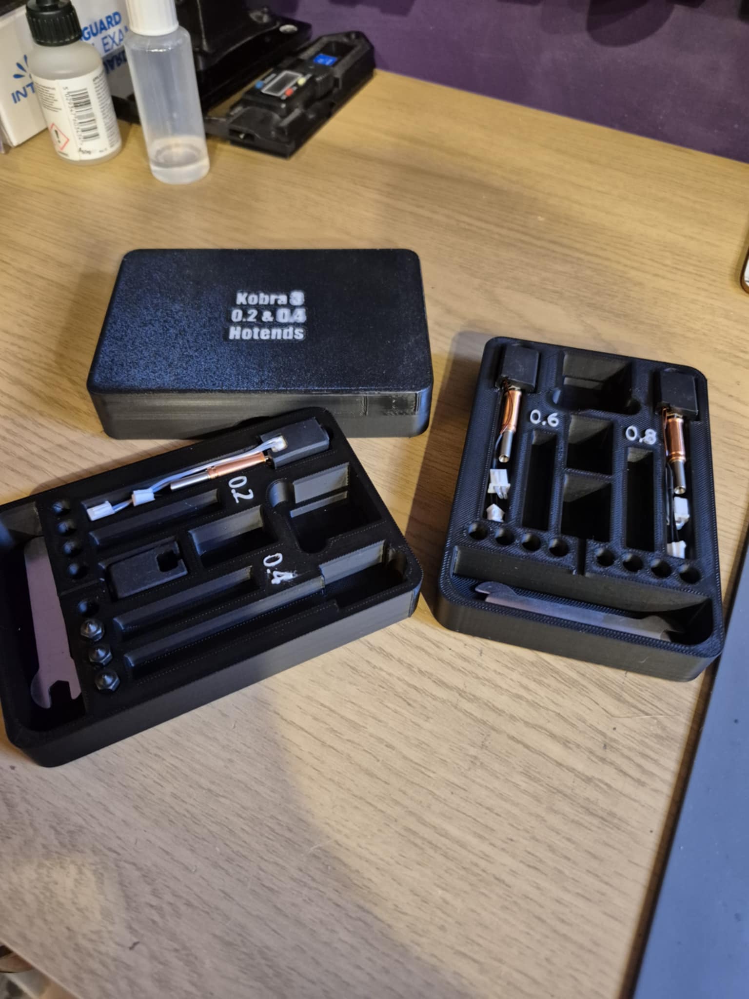 Kobra 3 Upgraded hotend box for 0.2 to 0.8 Nozzles