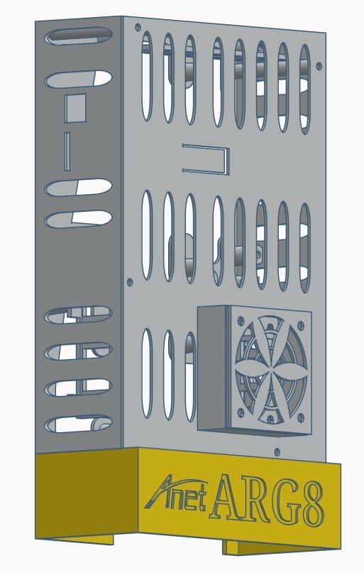 Miniatura 2 do modelo 3D anet a8 electronics case - part 3