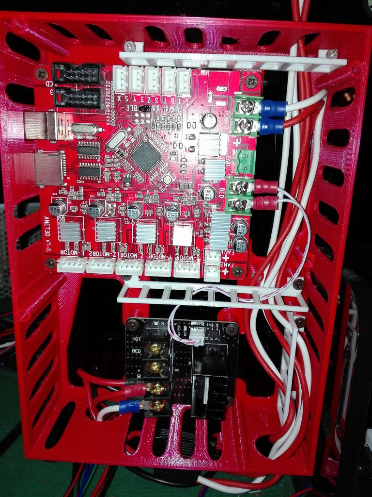 Miniatura 5 do modelo 3D anet a8 electronics case - part 1