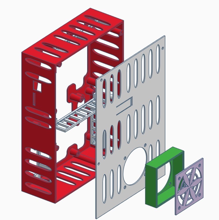 Miniatura 7 do modelo 3D anet a8 electronics case - part 1
