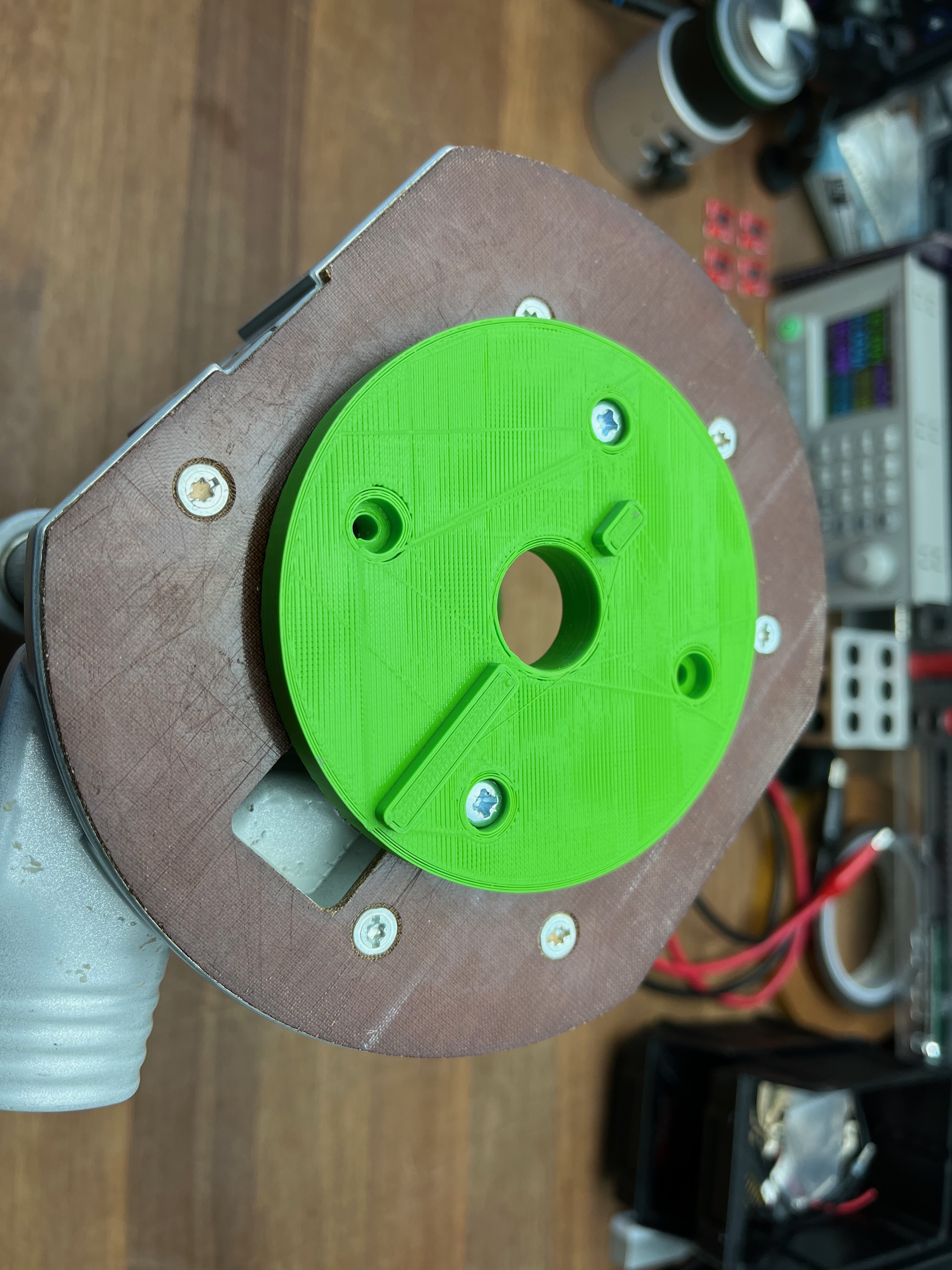 Guide for Festool OF 1010 EBQ-Plus router, for deepening existing tracks