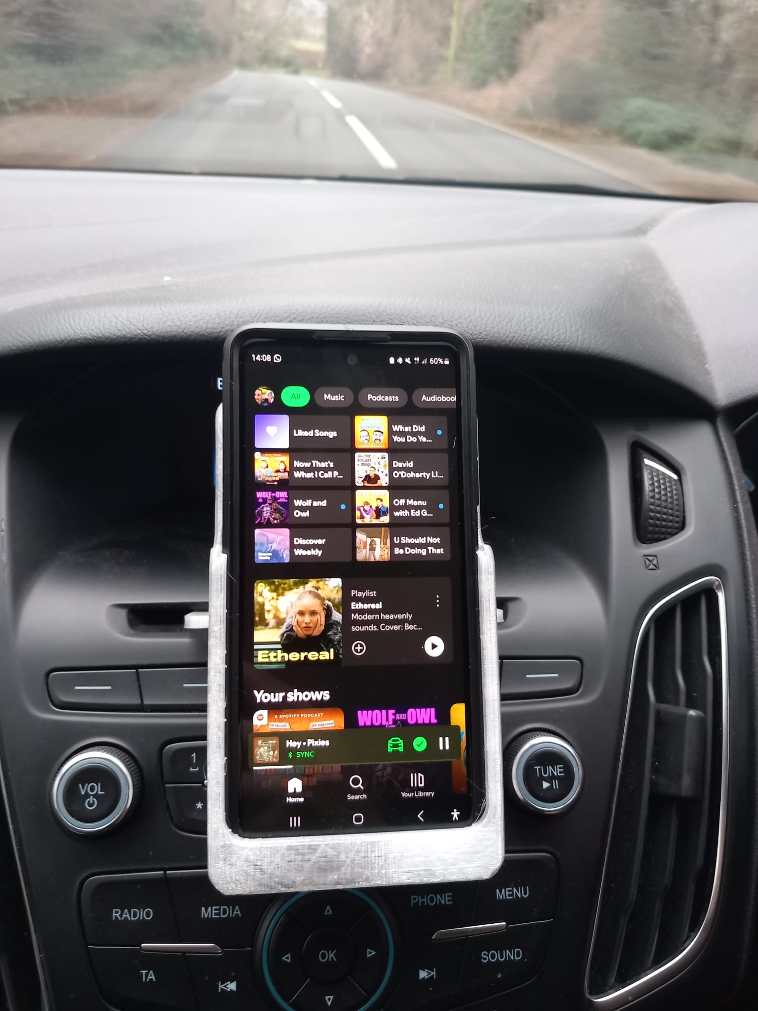 Vertical car phone holder CD insert 3D model thumbnail