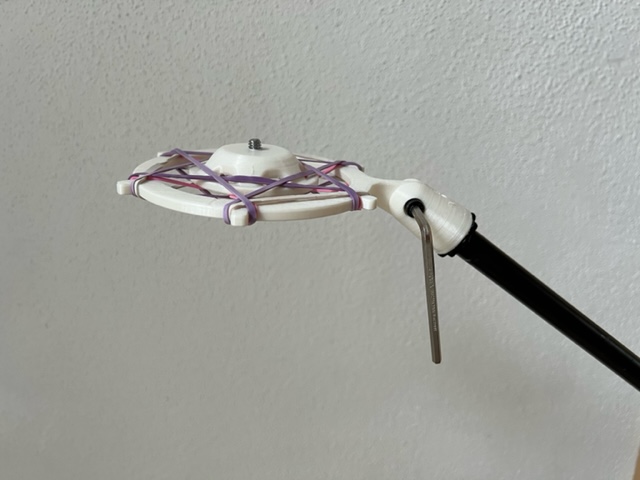 Microphone spider - specially for measurement microphones for AV-receivers