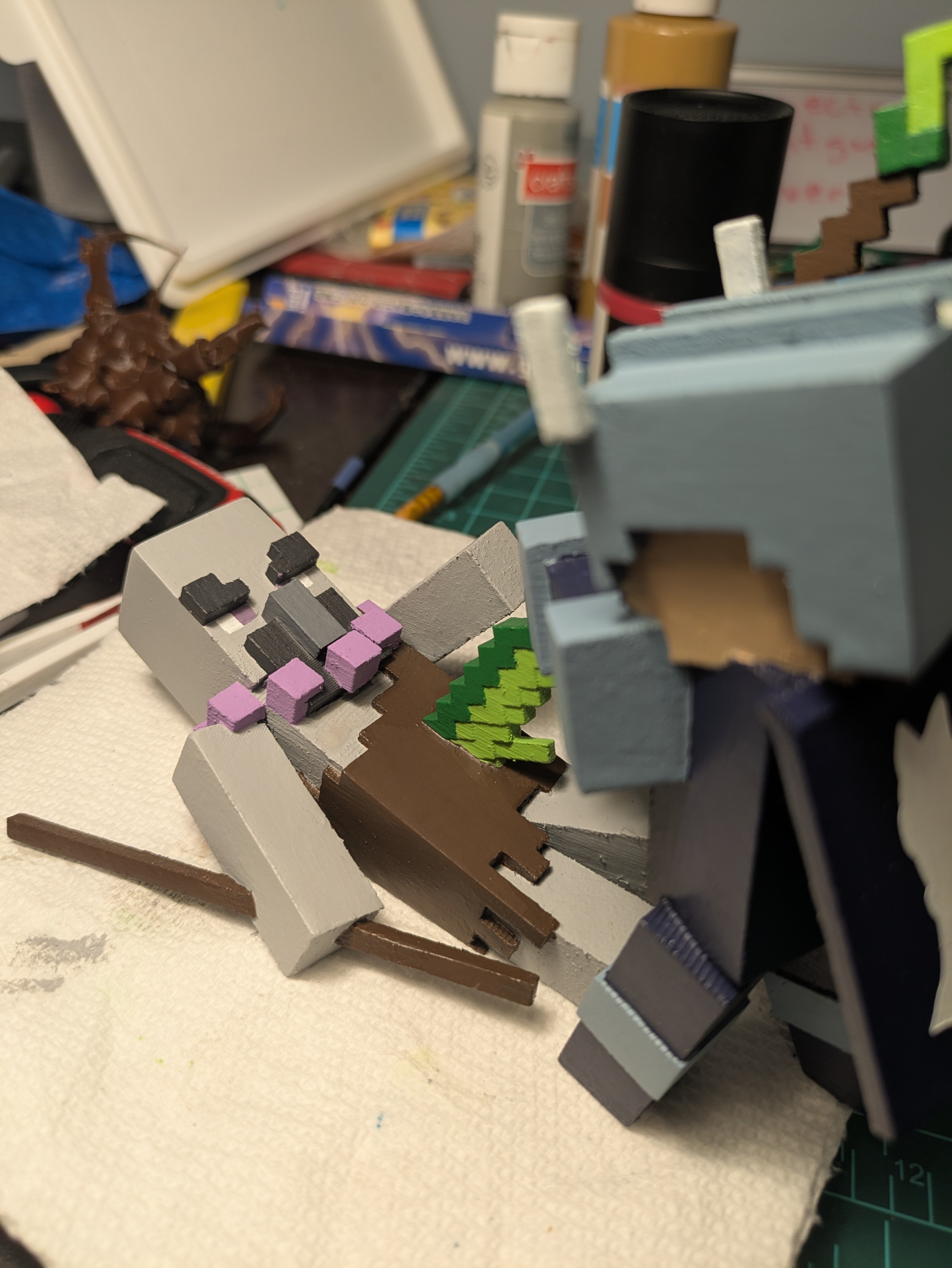 Minecraft Dungeons player vs geomancer