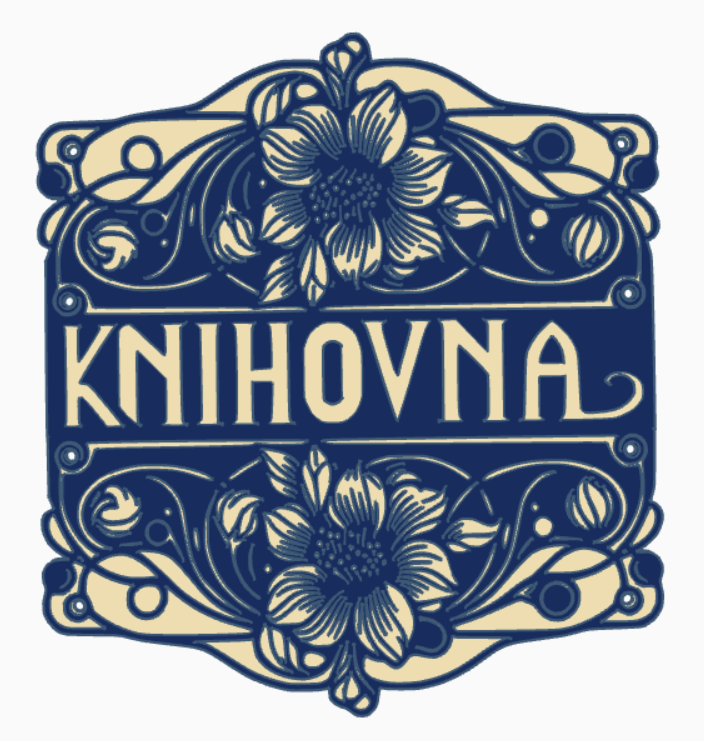Cedullka / nápis: KNIHOVNA