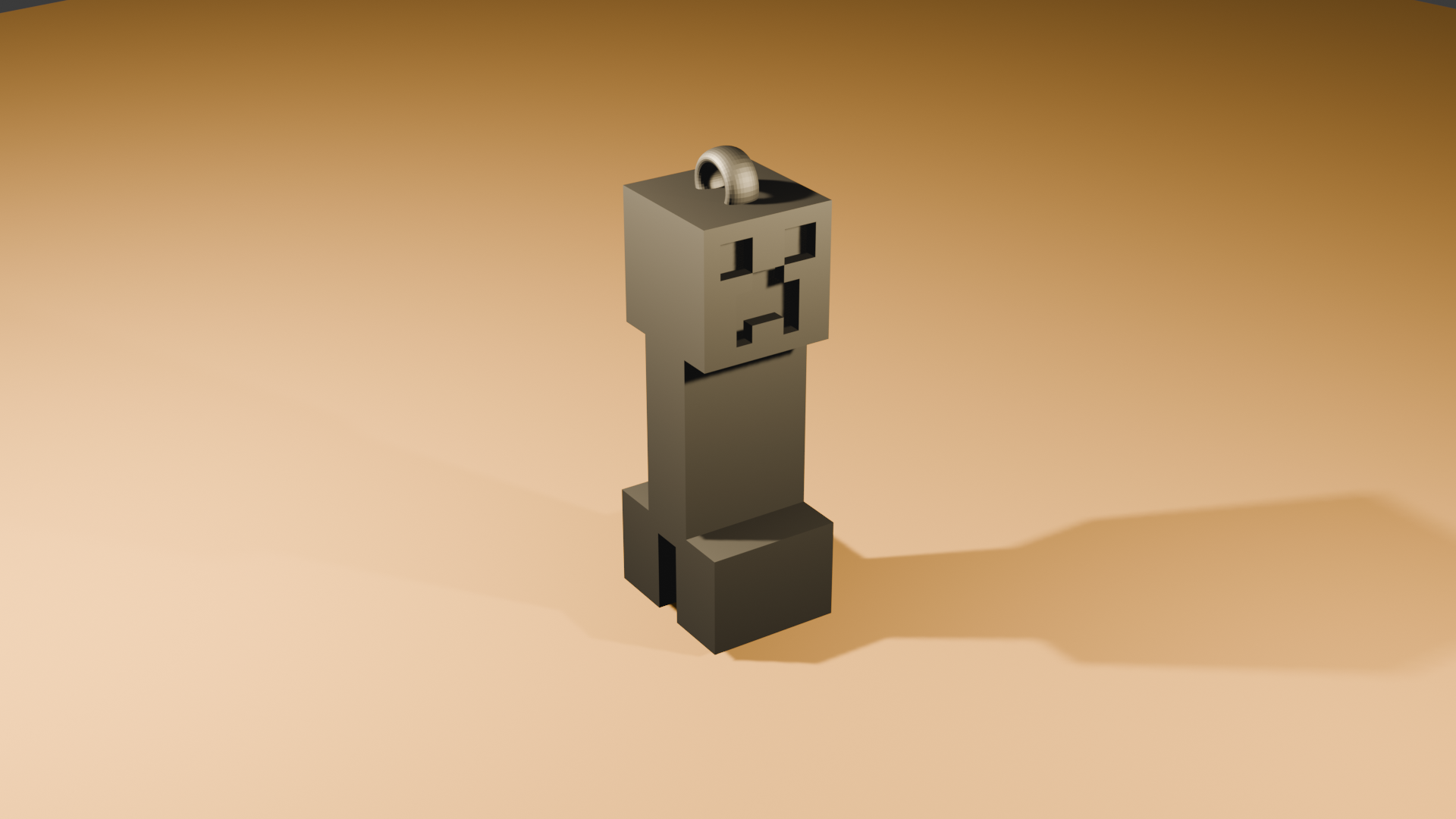 Minecraft Creeper Keychain