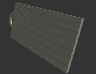 American Flag Keychain