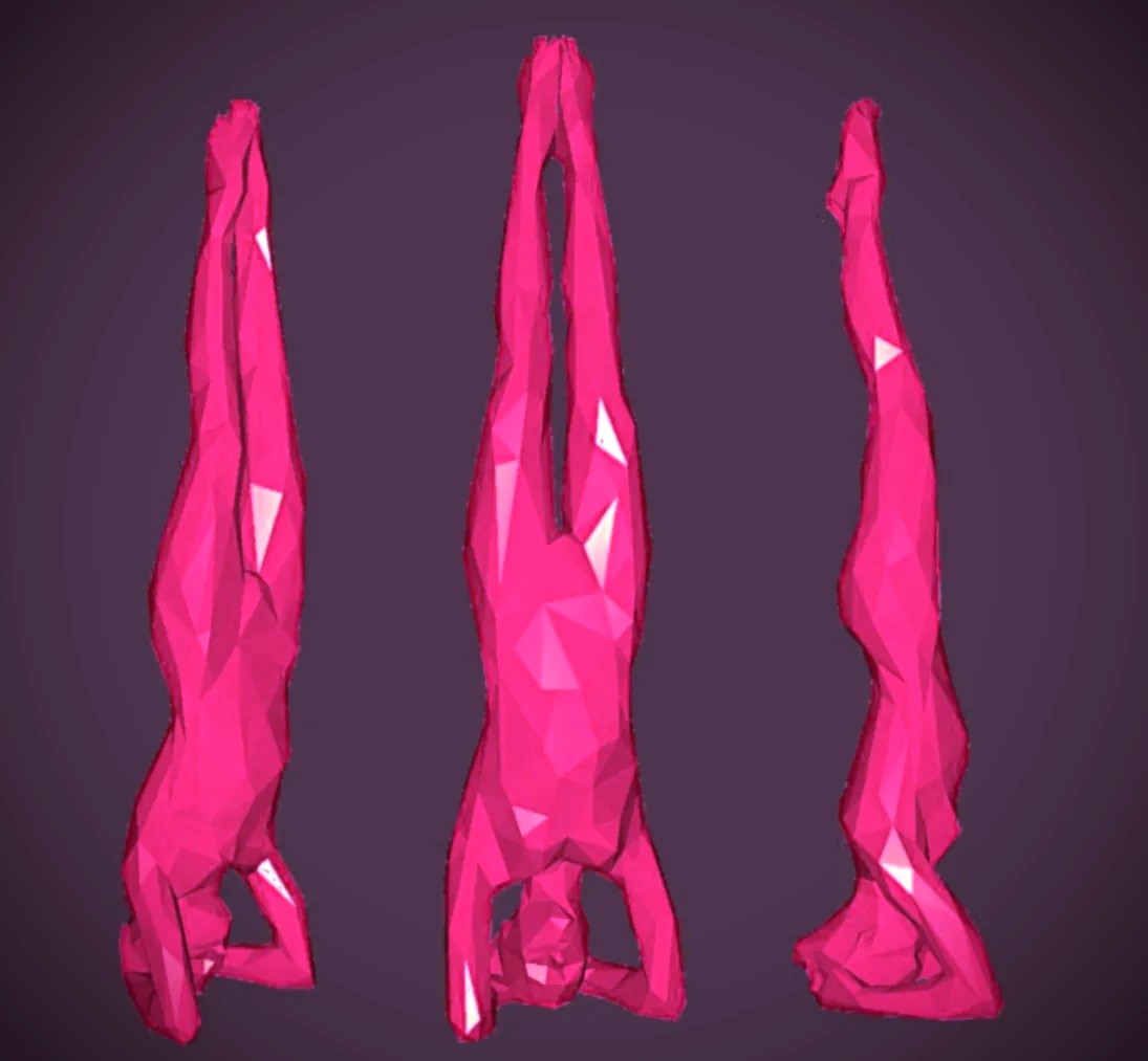 Low Poly Yoga | Headstand