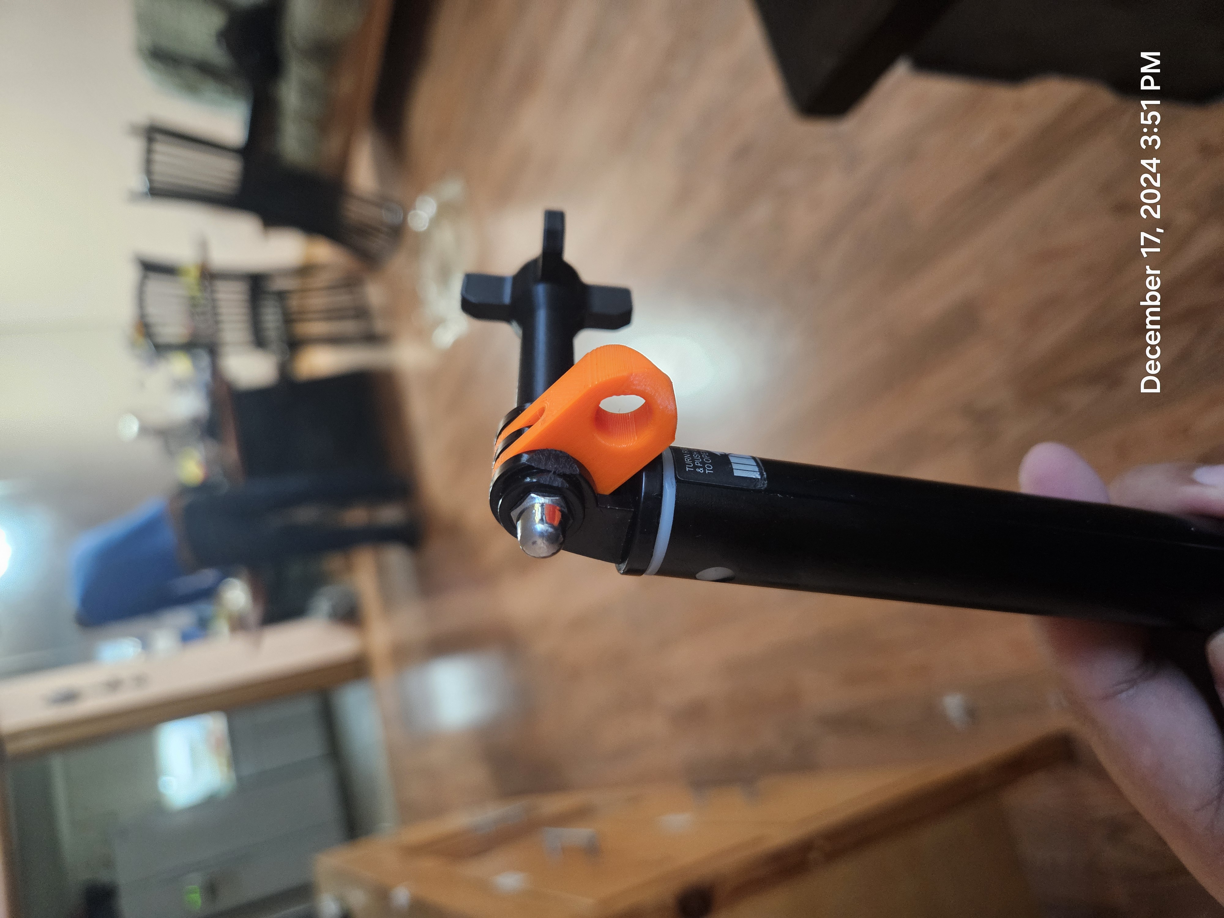 Selfie stick Gopro flag mount