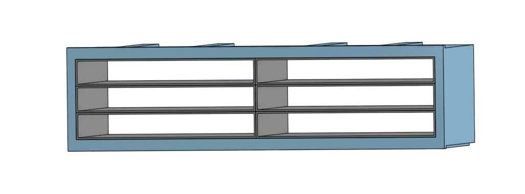 six slot shelf for the rack by Liam Gill | Download free STL model ...