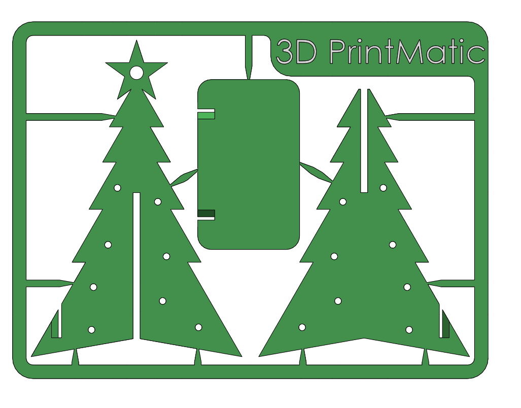 Christmas tree card - ornament