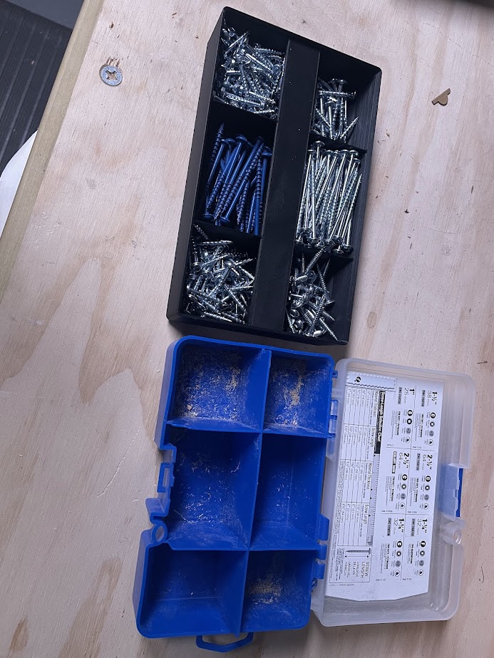 Kreg Pocket Hole Screw holder Gridfinity Redefined 3x5x6u with label