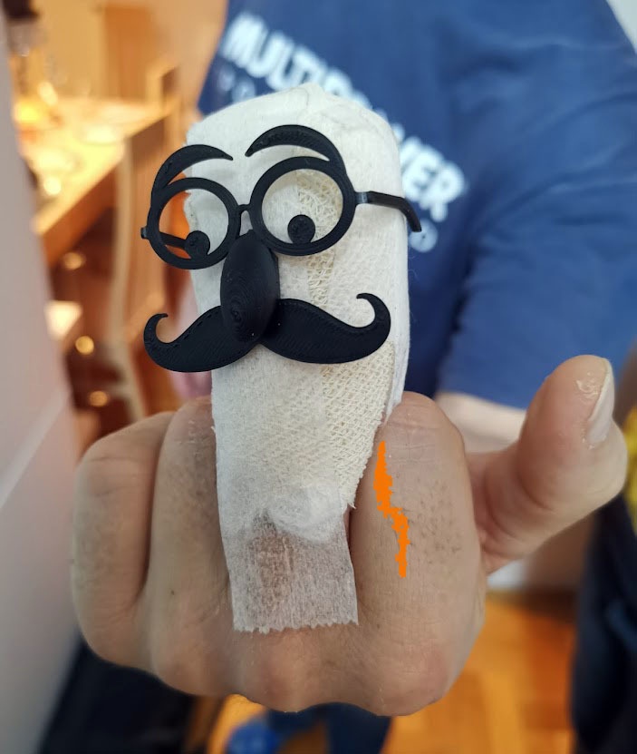 Finger Bandage Face