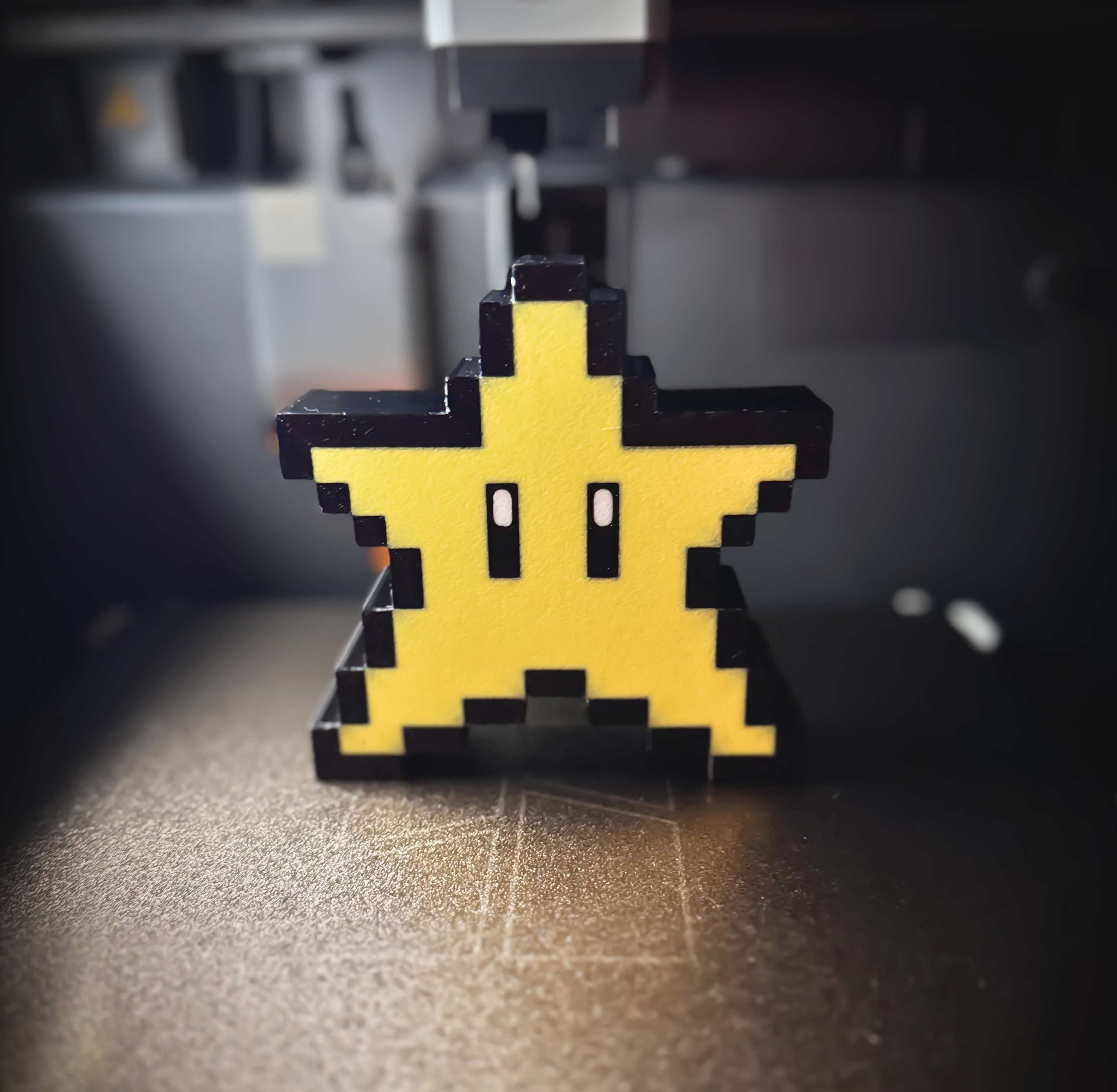 8 Bit Mario Star Christmas Tree Topper