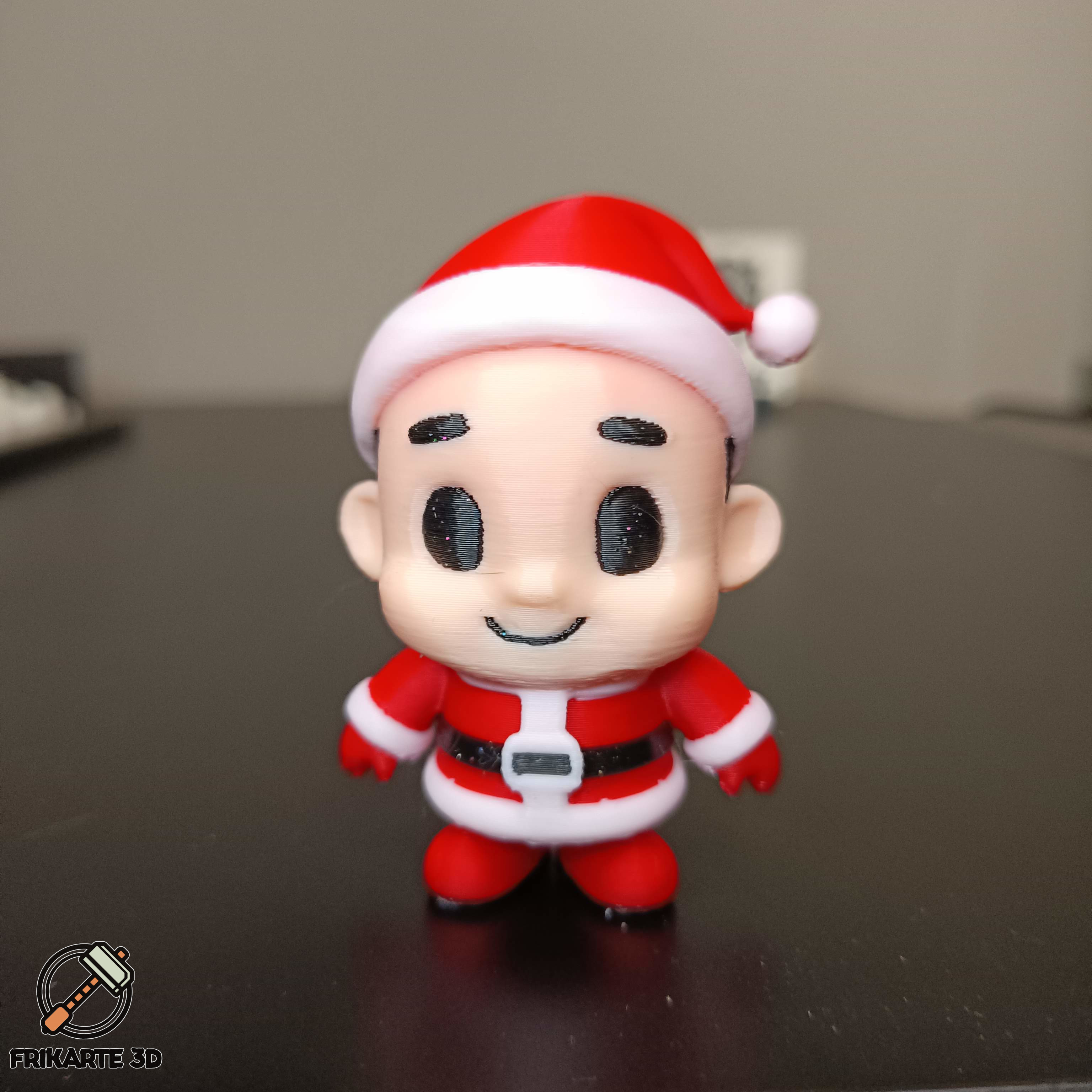 Santa Claus Kid - Multicolor 3D Printable Figure & Ornament — thumbnail 4