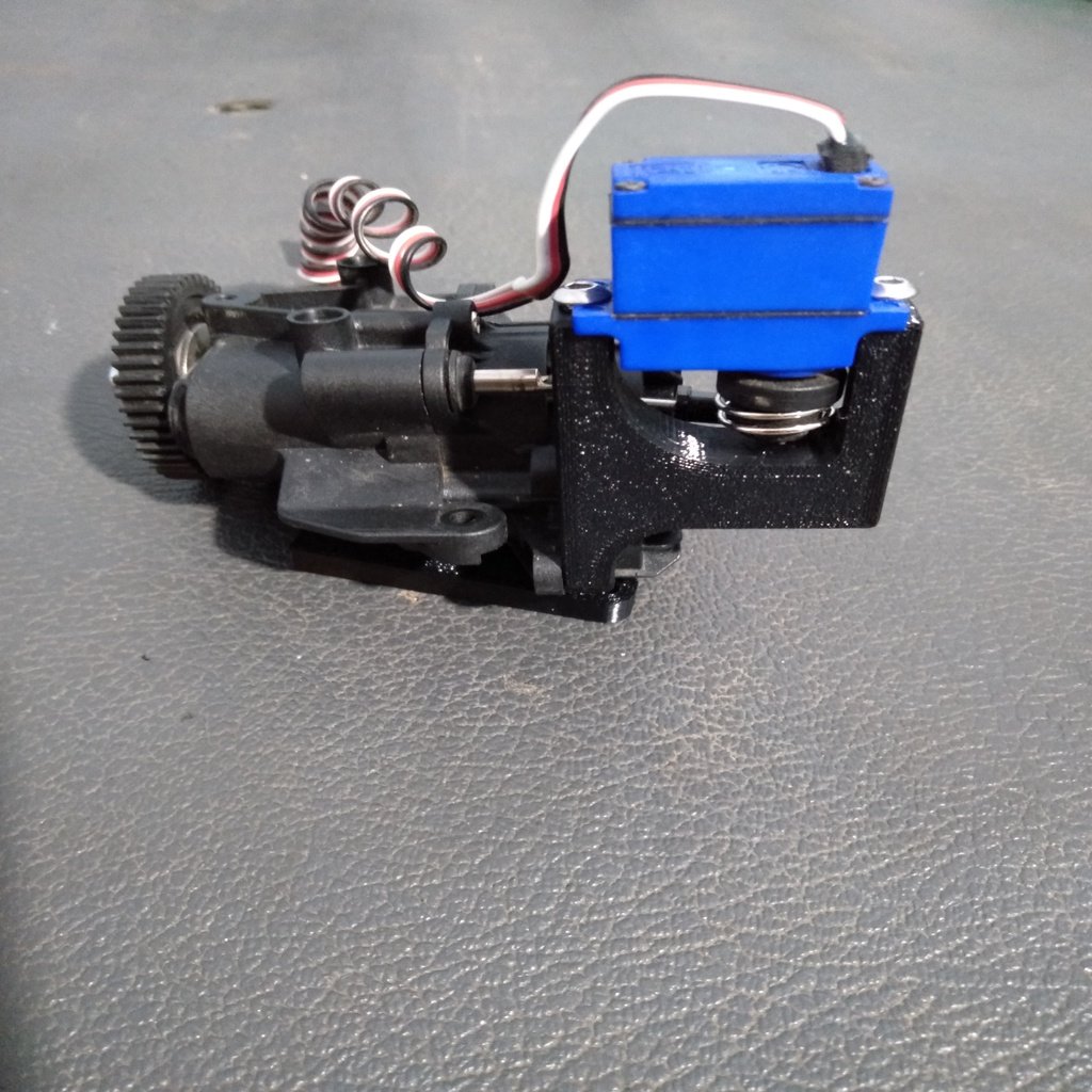 Traxxas TRX-4 transmission shift servo mounting bracket