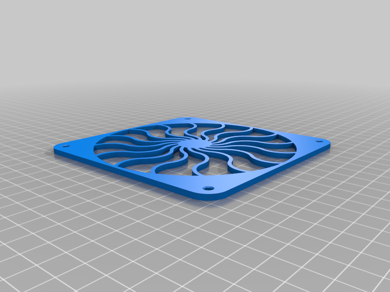 120mm computer fan cover by aRGiRob Download free STL model