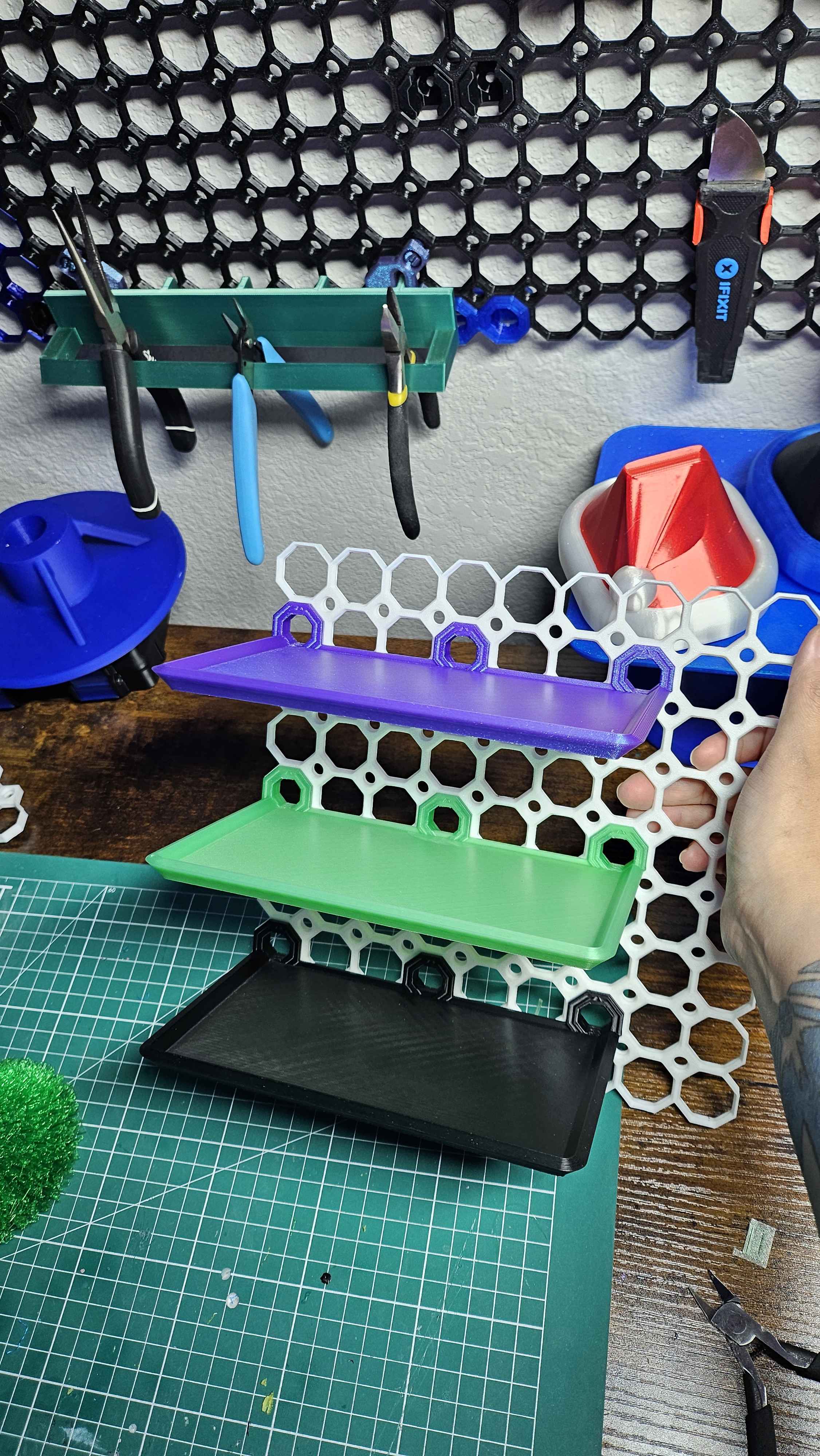 Miniatura 2 do modelo 3D Triple Snap Multiboard Shelf