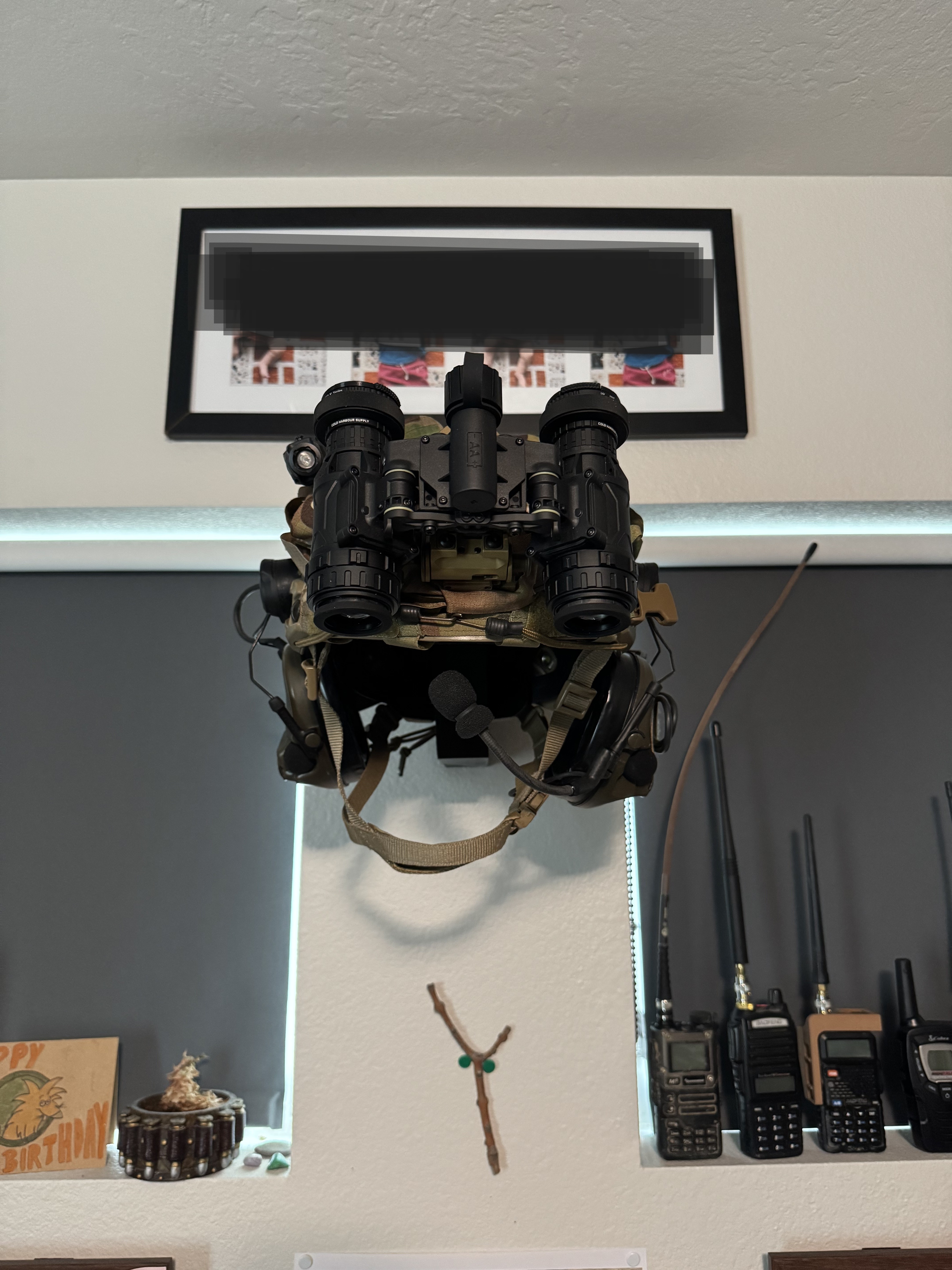 Tactical Helmet Wall Mount
