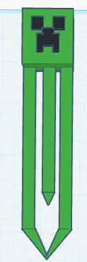 Minecraft creeper bookmark