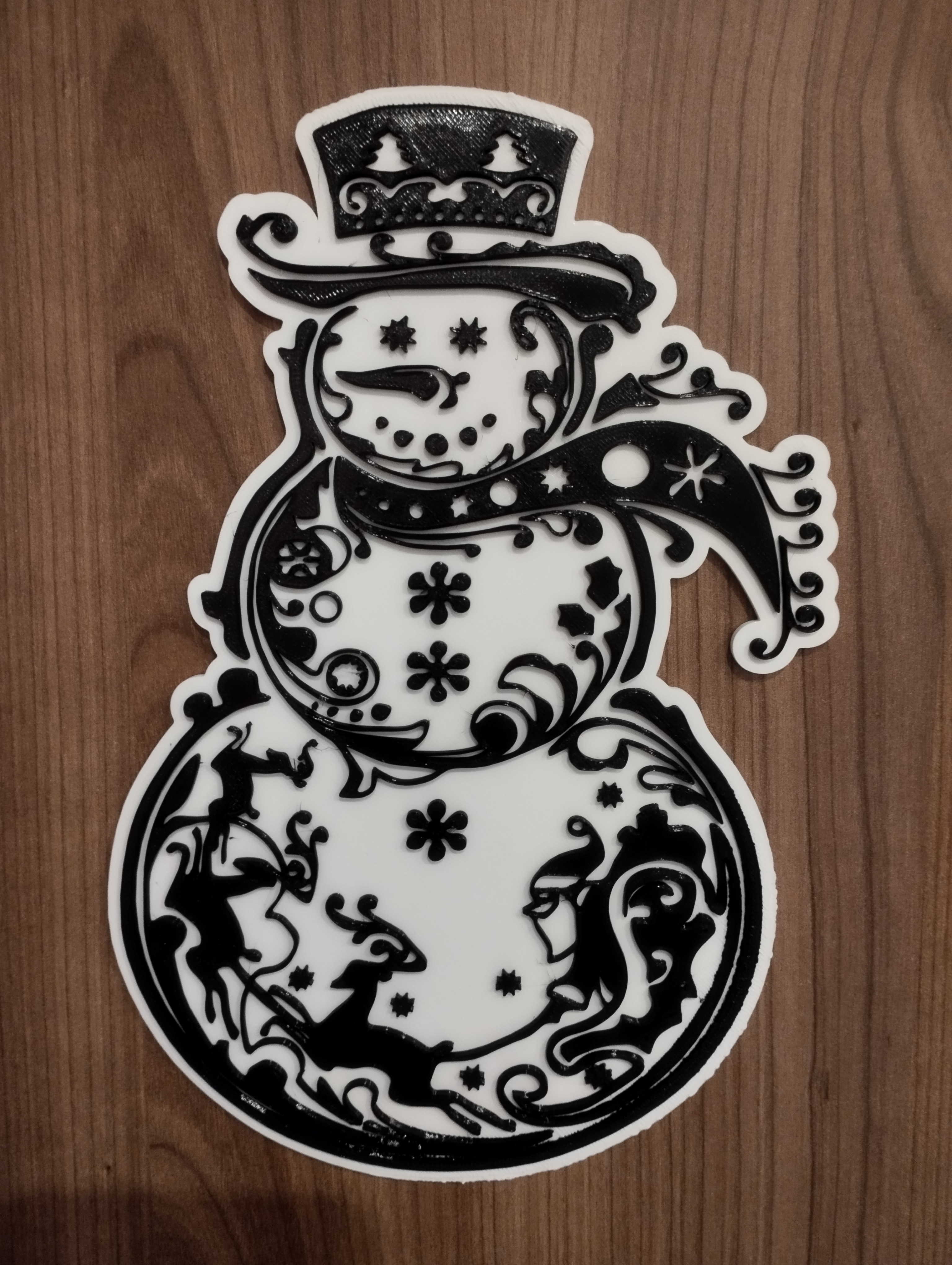 Snowman wall decor