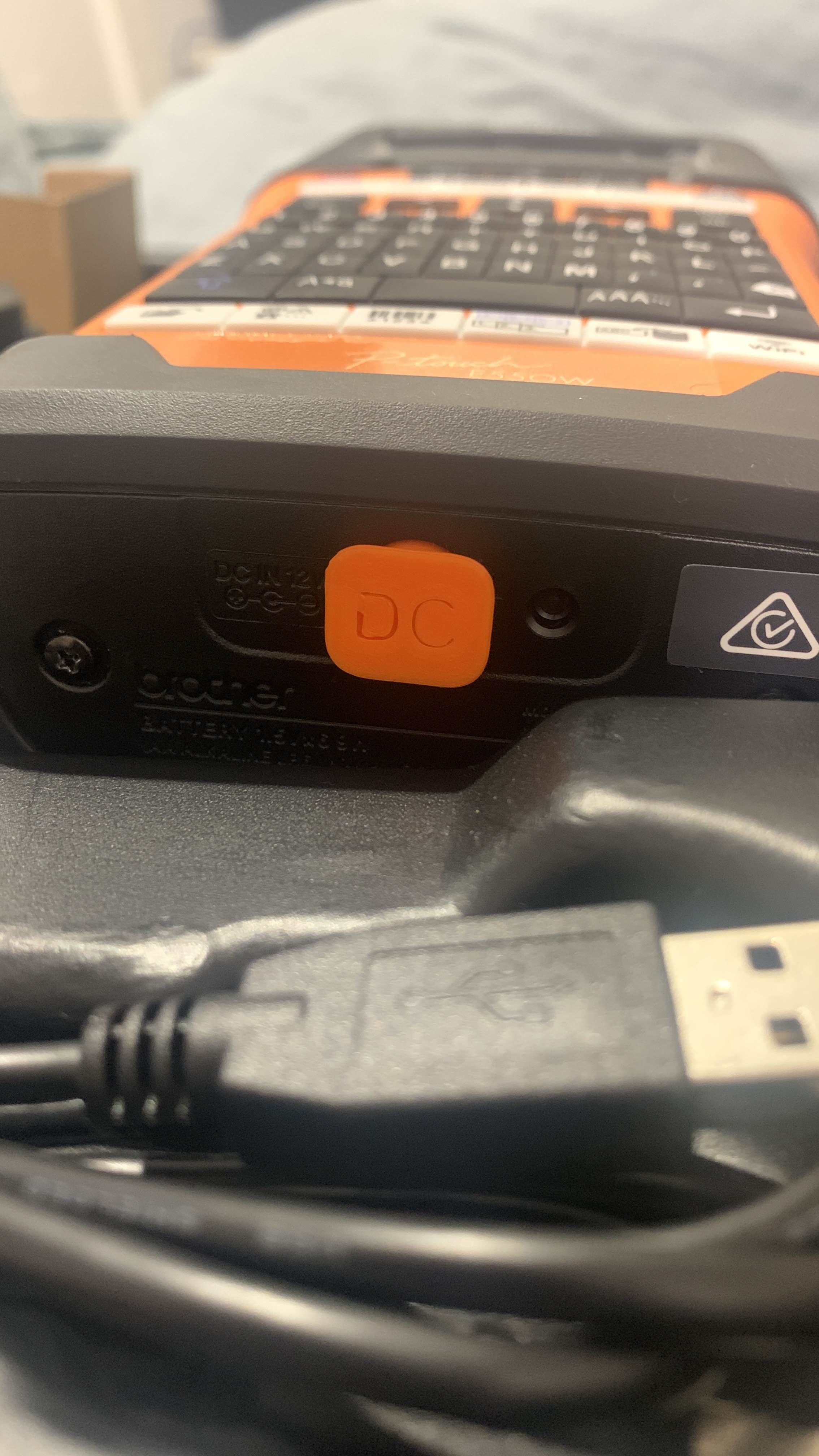 Brother E550W DC Port Plug