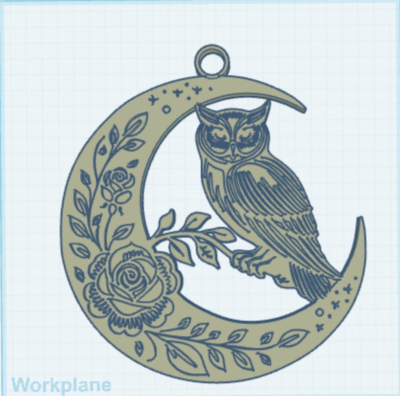 Moon Owl Ornament