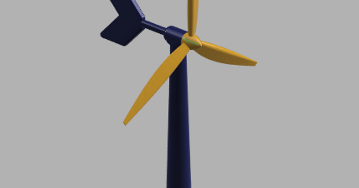 V3 3D printable wind turbine by DownTheShed Download free STL model