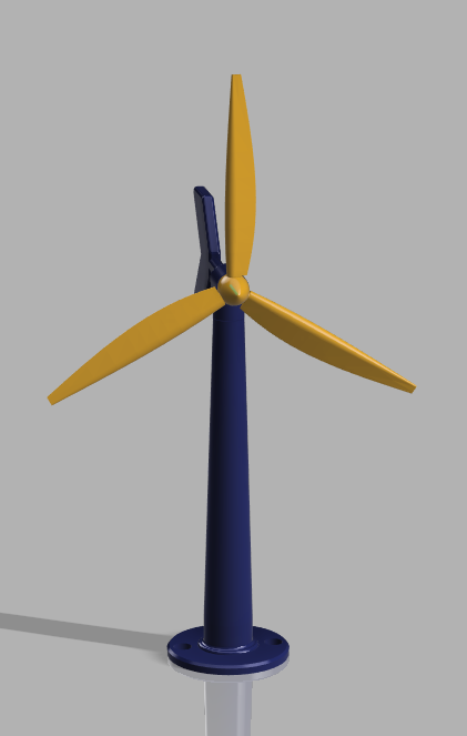 V3 3D printable wind turbine by DownTheShed Download free STL model V3 3D printable wind turbine by DownTheShed Download free STL model