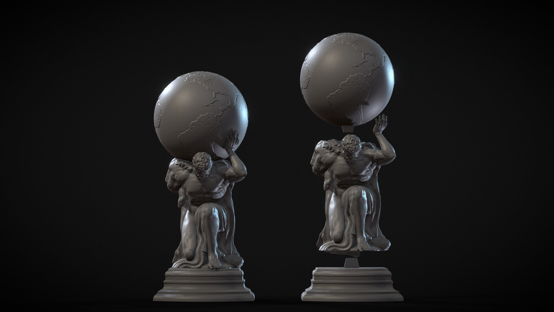 hercules holding globe