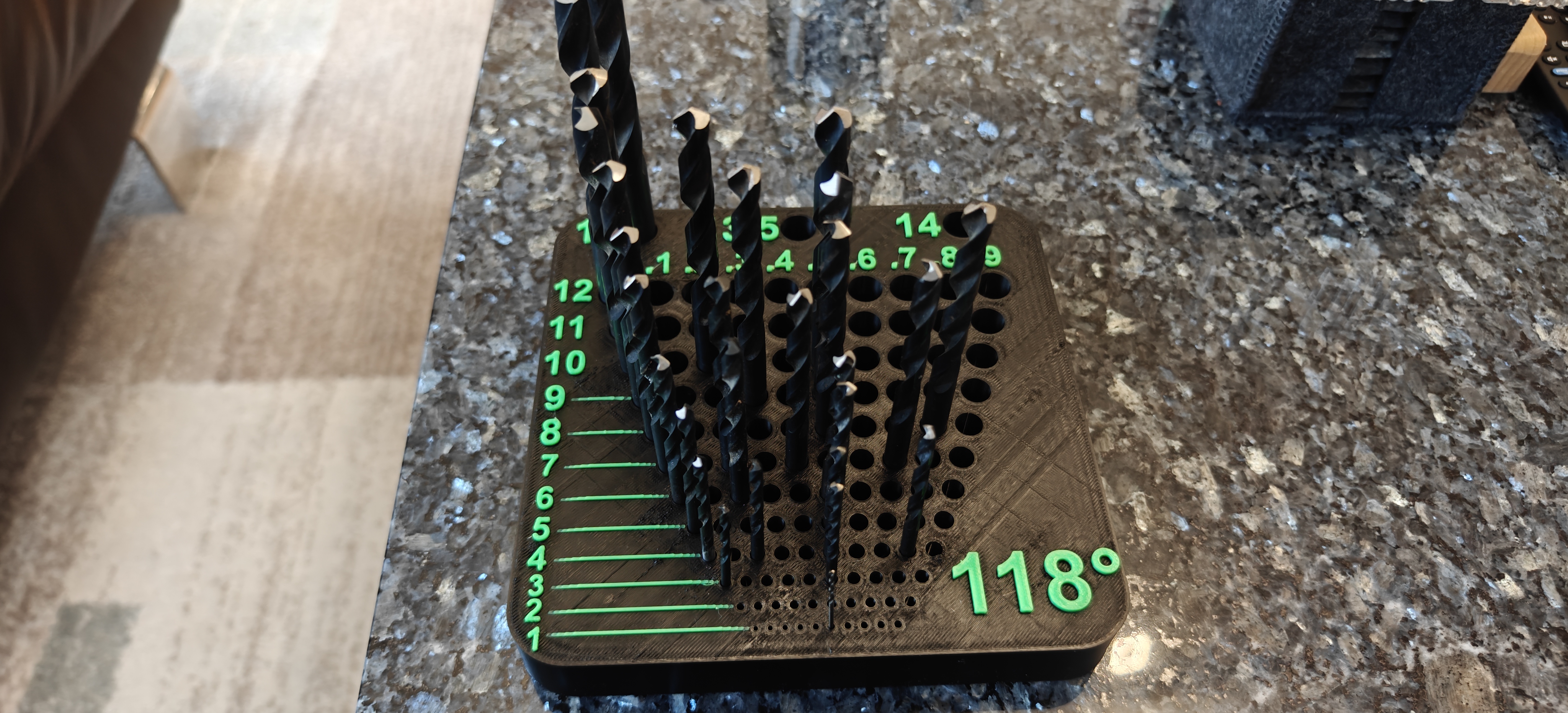 Drill Bit Holder / Drill Bit Organizer / Bohrerhalter 1-14mm Metric