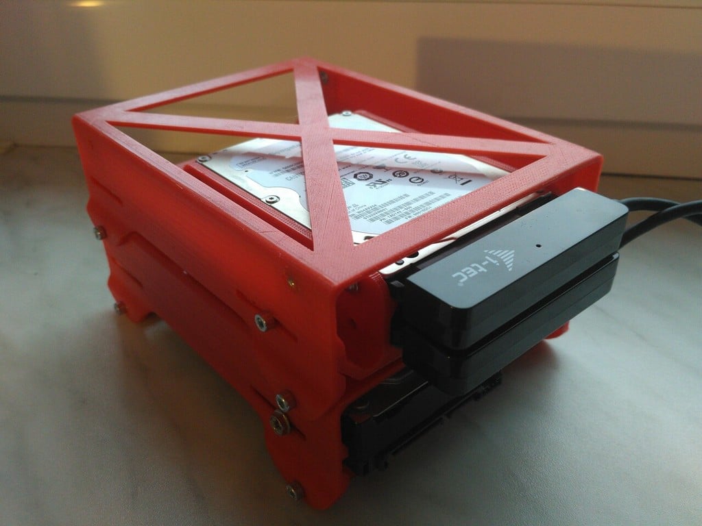 2,5" 3,5" HDD stockable case