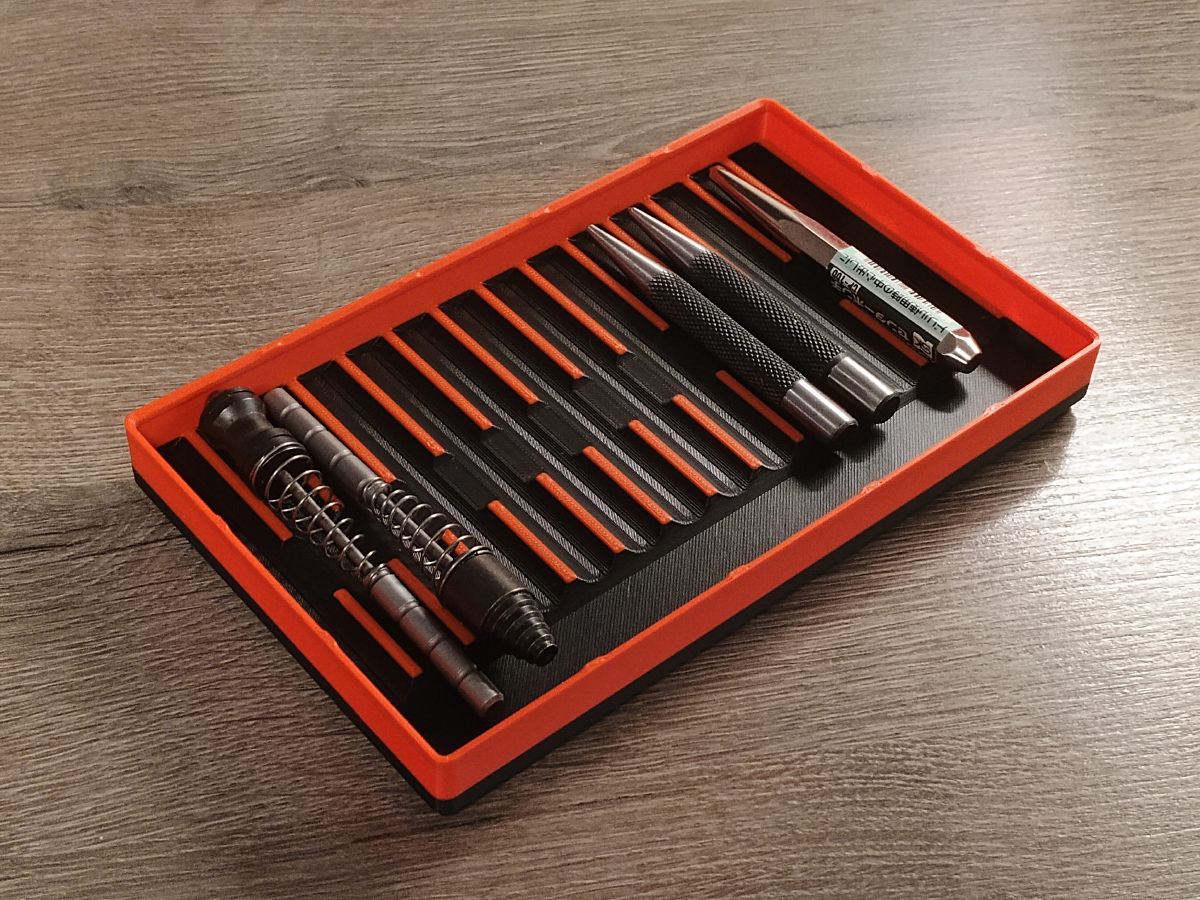 Gridfinity Wide Punch Tray
