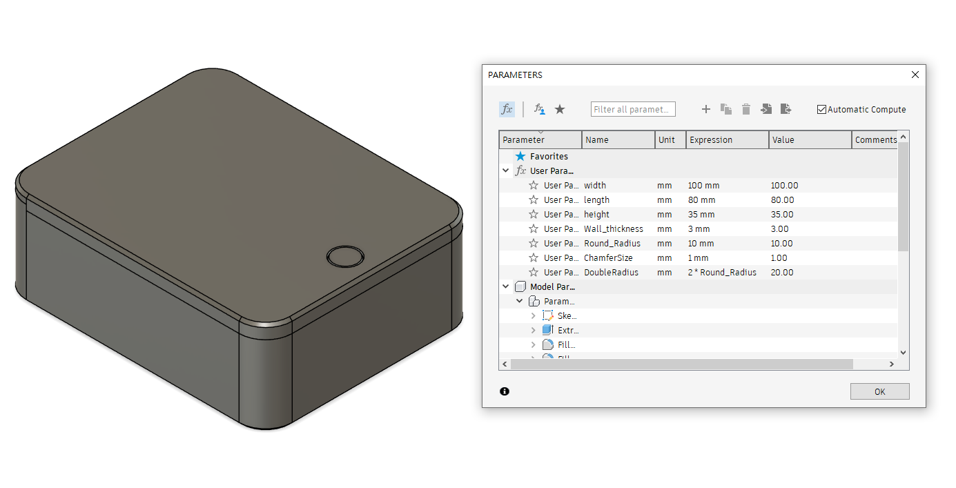Miniatura 4 do modelo 3D Parametric Slide Box