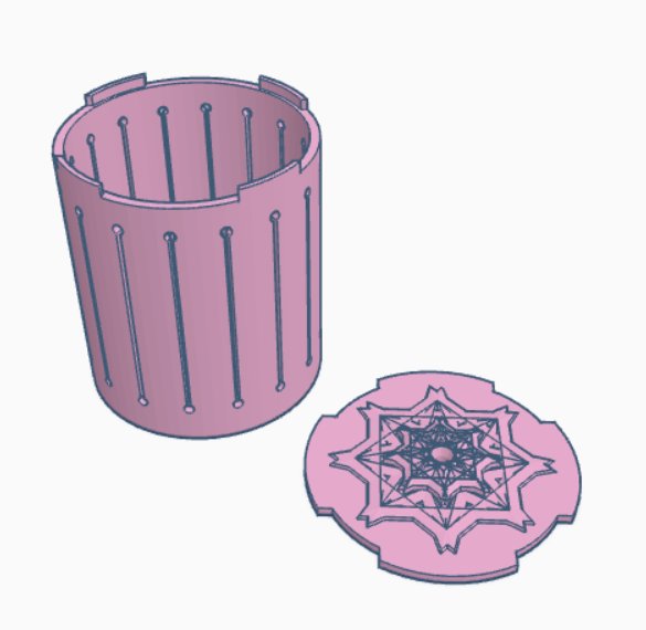 Miniatura 3 do modelo 3D Snowflake ribbon box