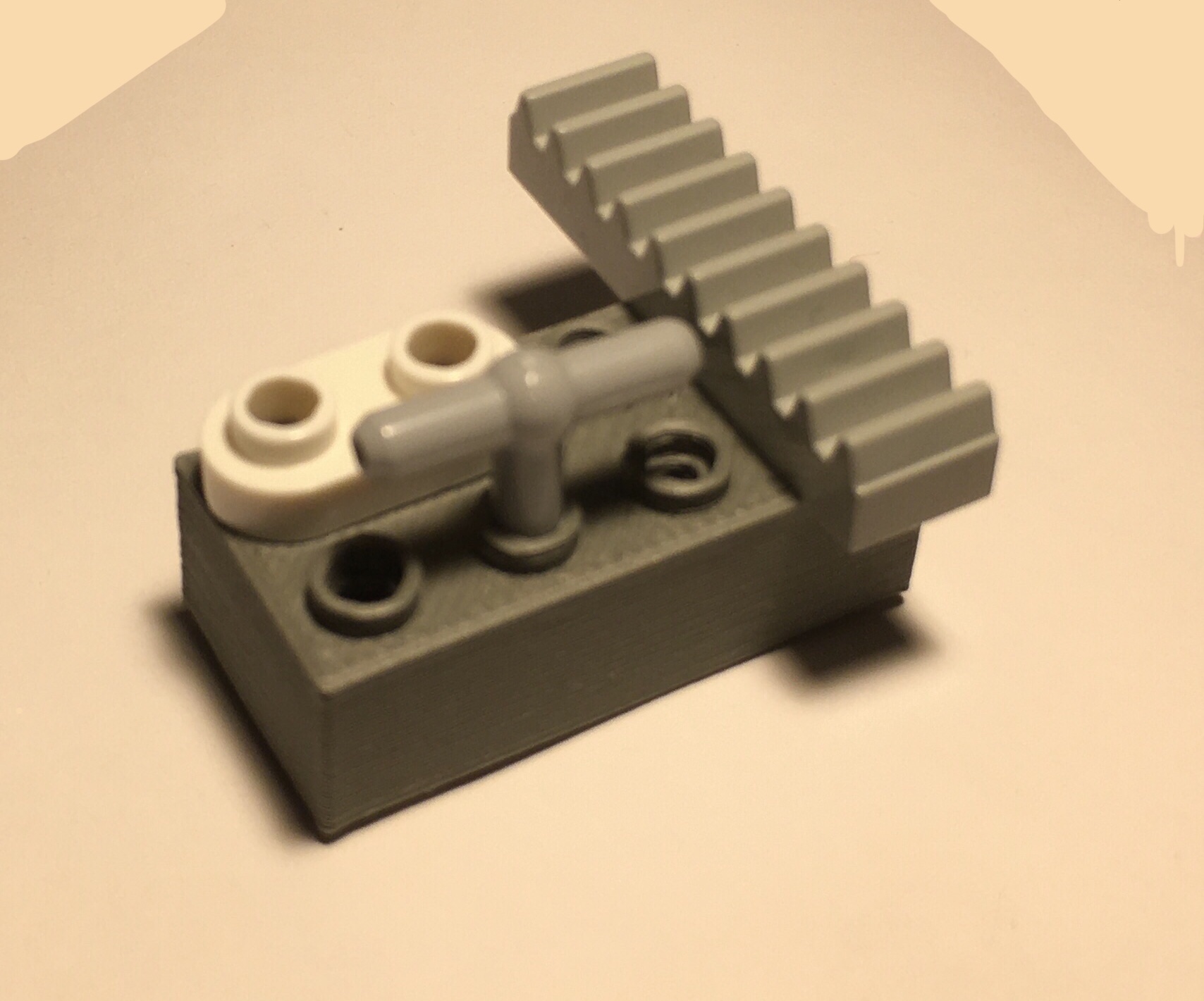 Lego 2x4 Brick with hollow studs by cbrick | Download free STL model ...