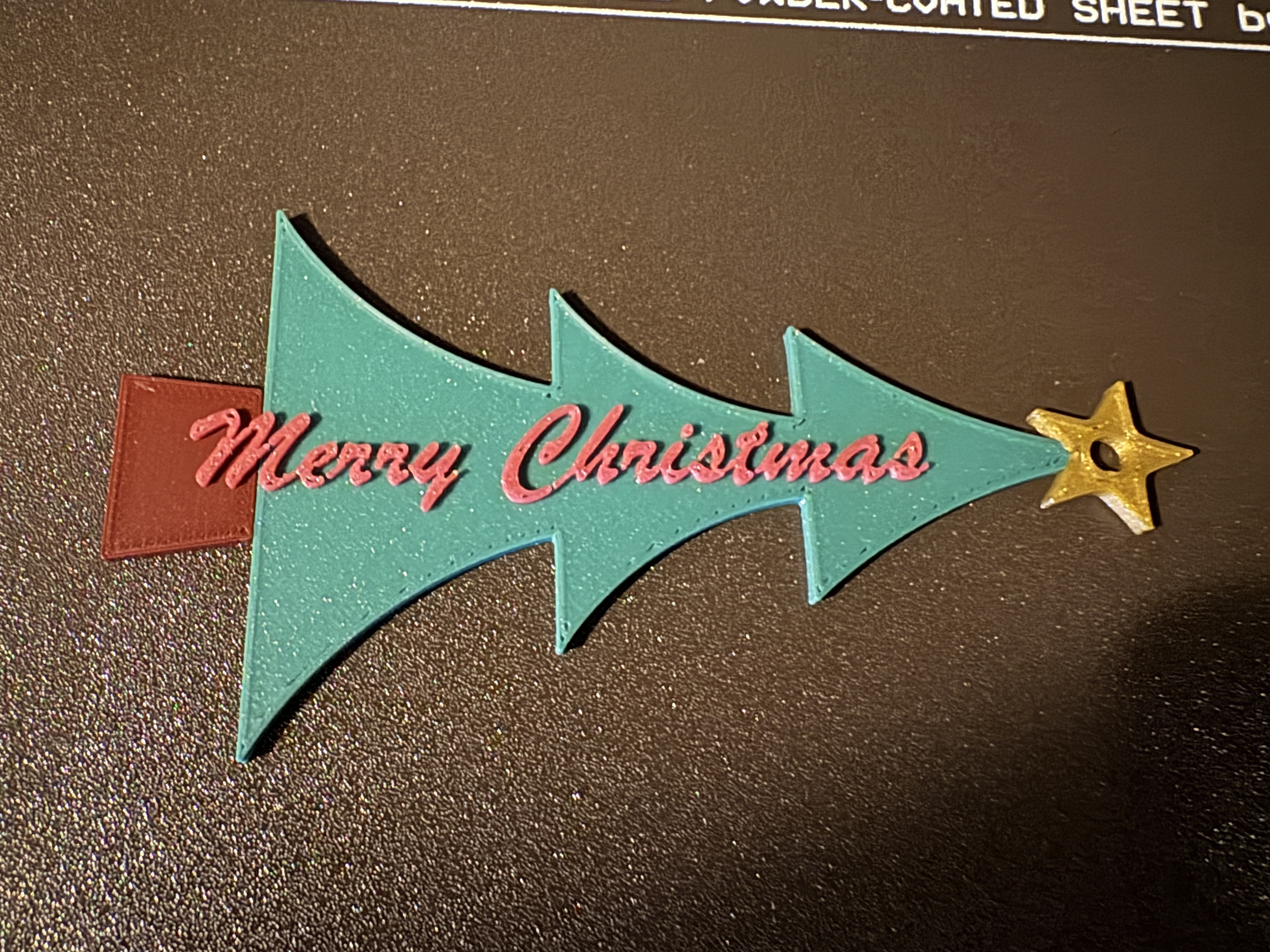 Christmas tree present tag — miniatura 2