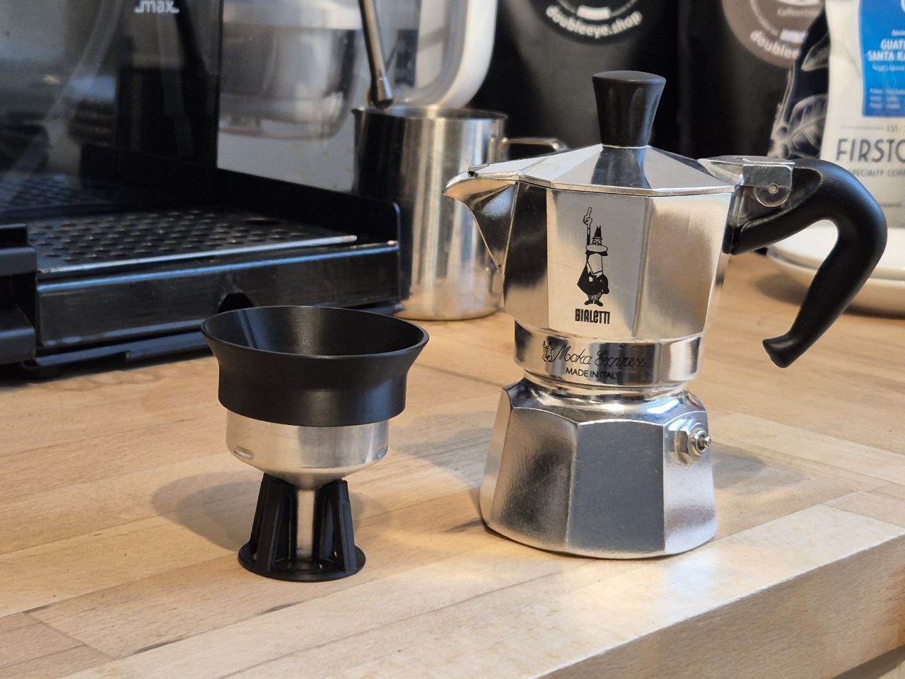 Funnel and Stand for 1 Cup Bialetti Mokka Express — thumbnail 4