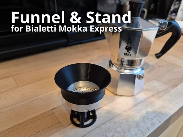 Funnel and Stand for 1 Cup Bialetti Mokka Express